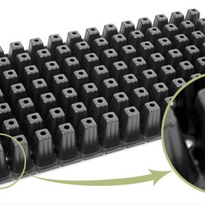 Almaciguera 105 alvéolos de plástico negra