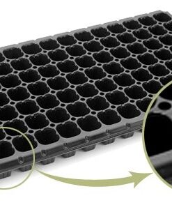 Almaciguera 105 alvéolos de plástico negra