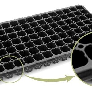 Almaciguera 105 alvéolos de plástico negra