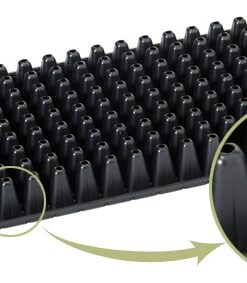 Almaciguera 162 alvéolos de plástico negra