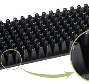 Almaciguera 162 alvéolos de plástico negra