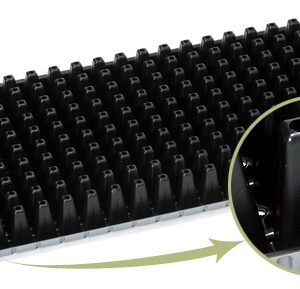 Almaciguera 200 alvéolos de plástico negra