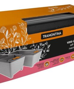 Maceta autorregante gris Tramontina de 6 lt