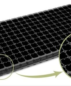 Almaciguera 200 alvéolos de plástico negra