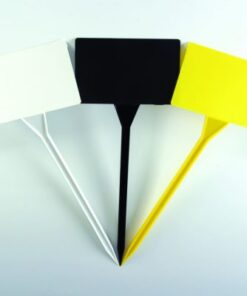 Letrero estaca angulado de 19 cm plástico