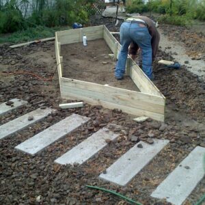 Bancal madera impregnada económico por mt lineal