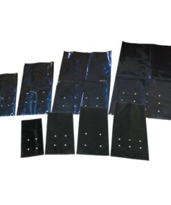 Bolsa de cultivo de plástico negro con hoyos 30 x 30 cm