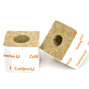 Taco de lana de roca para hidroponía