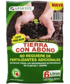 Tierra con abono 6 lts