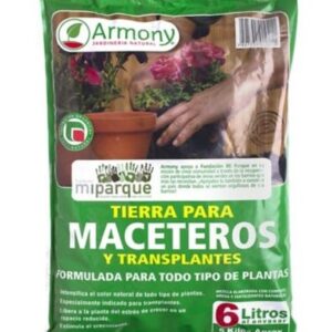 Tierra para maceteros 6 lts