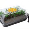 Propagador – Germinador eléctrico con ventilación 39 cm de largo x 25 cm de ancho x 19,5 cm de alto con Maceteros