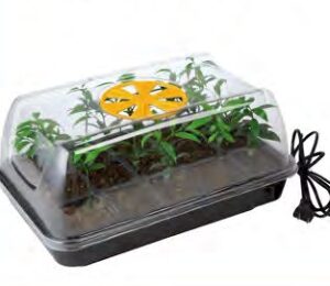 Propagador – Germinador eléctrico con ventilación 39 cm de largo x 25 cm de ancho x 19,5 cm de alto con Maceteros