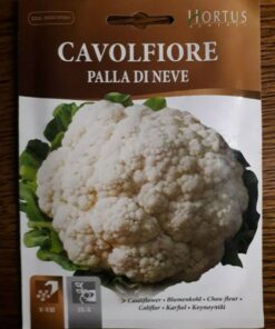 Sobre Semillas Ortovivo Coliflor Bola de Nieve Hortus